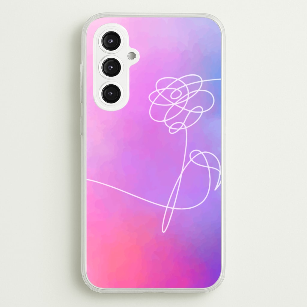 BTS Flower Pattern - K Pop - BTS Phone Case for Galaxy S23FE