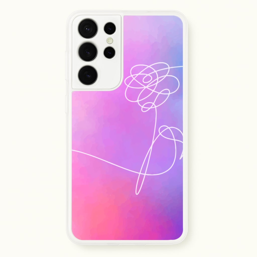 BTS Flower Pattern - K Pop - BTS Phone Case for Galaxy S21 Ultra