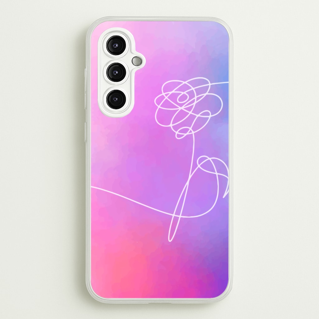 BTS Flower Pattern - K Pop - BTS Phone Case for Galaxy A14
