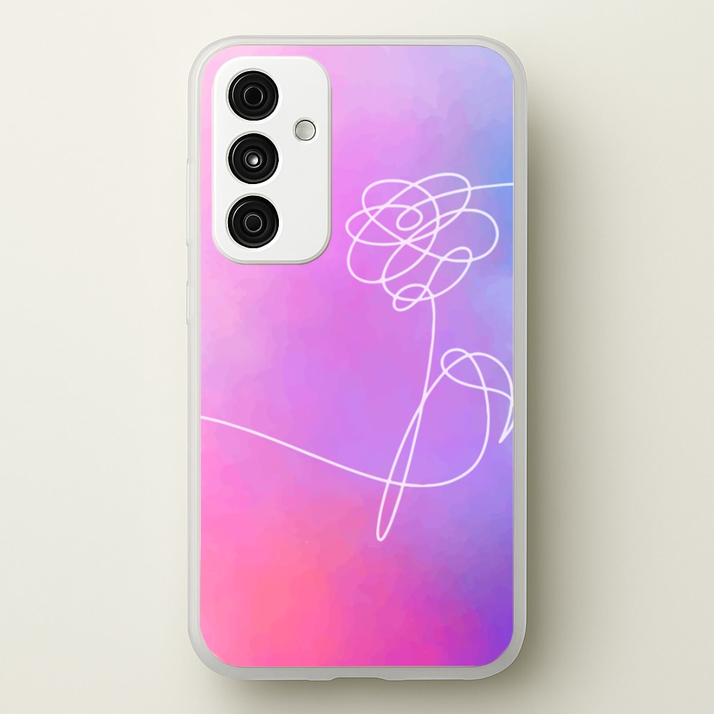 BTS Flower Pattern - K Pop - BTS Phone Case for Galaxy A55