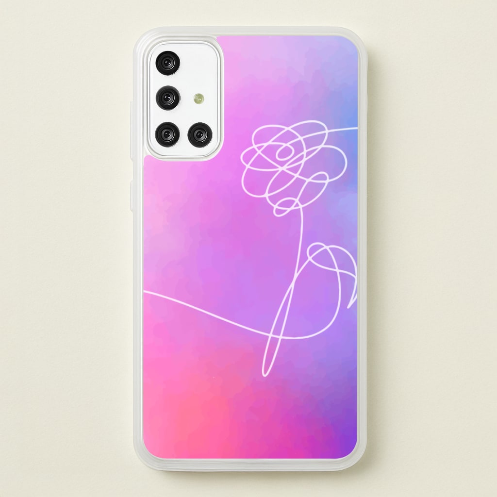 BTS Flower Pattern - K Pop - BTS Phone Case for Galaxy A71
