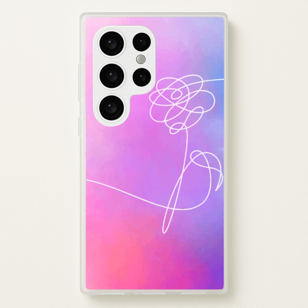 BTS Flower Pattern - K Pop - BTS Phone Case for Galaxy S24 Ultra