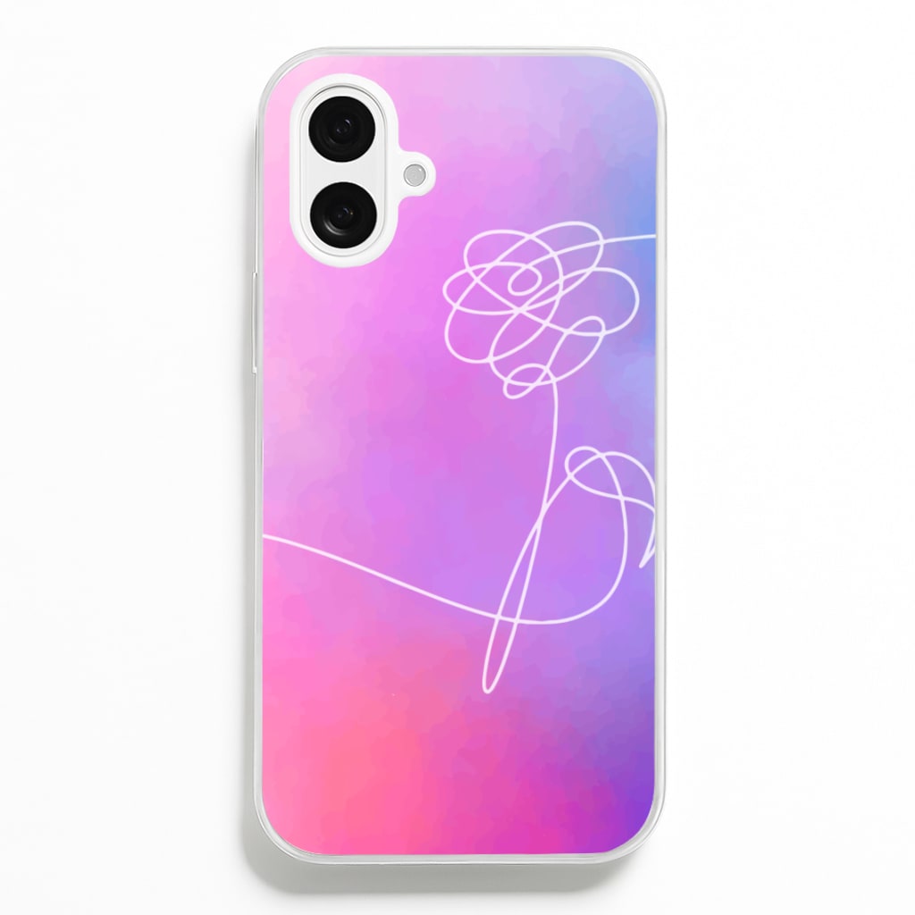 BTS Flower Pattern - K Pop - BTS Phone Case for iPhone 16 Plus