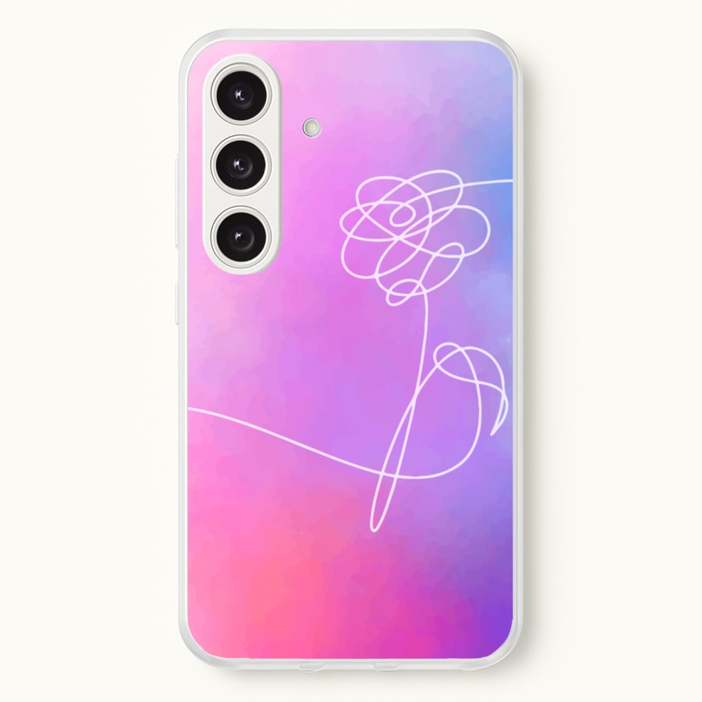 BTS Flower Pattern - K Pop - BTS Phone Case for Galaxy S24 Plus