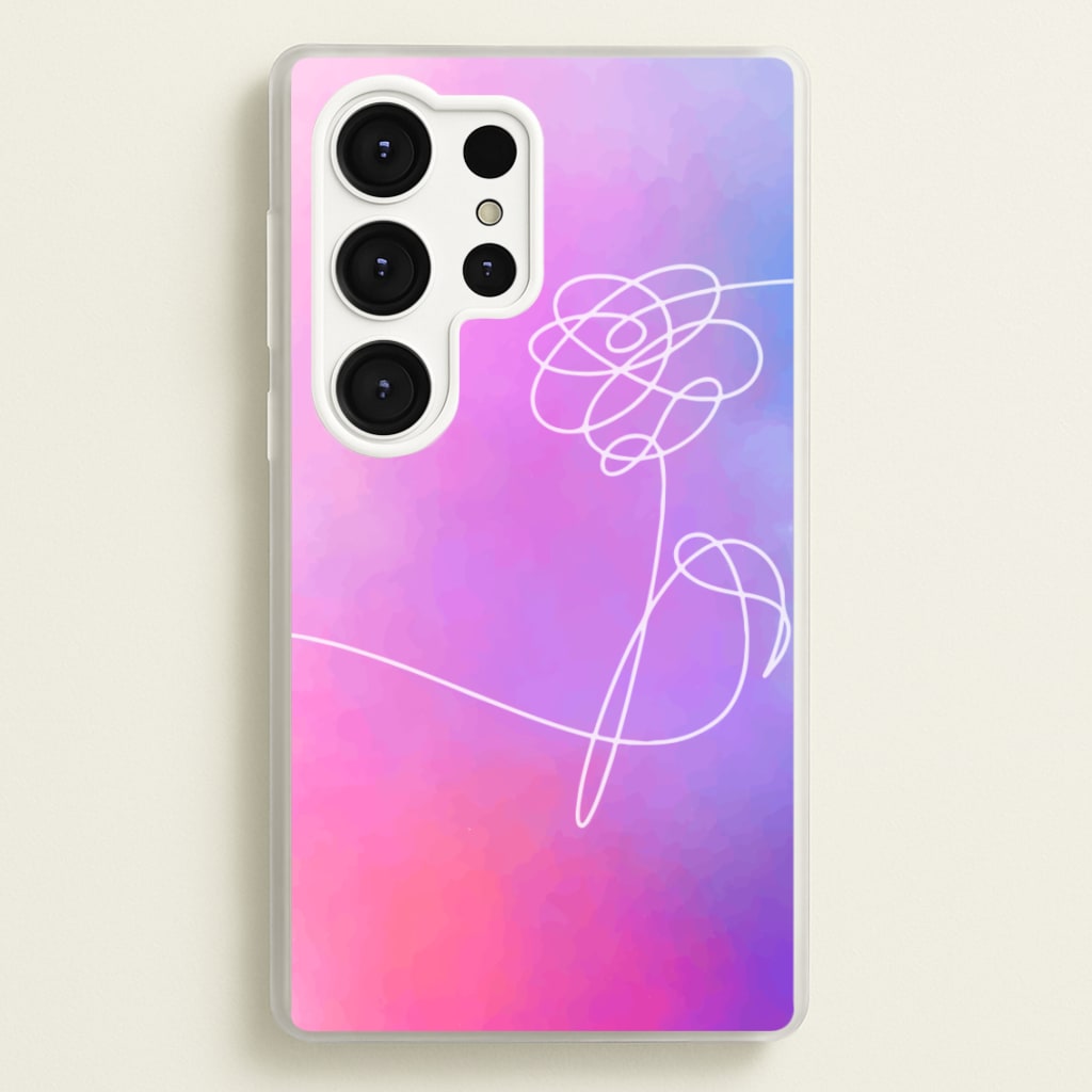 BTS Flower Pattern - K Pop - BTS Phone Case for Galaxy S25 Ultra
