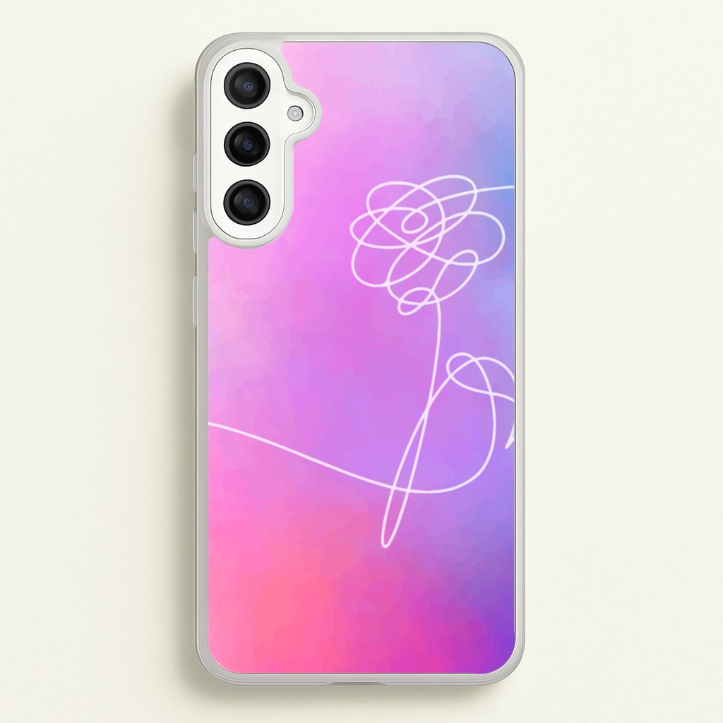 BTS Flower Pattern - K Pop - BTS Phone Case for Galaxy A34