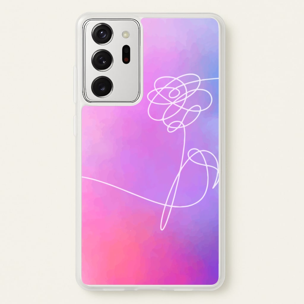 BTS Flower Pattern - K Pop - BTS Phone Case for Galaxy Note 20 Ultra
