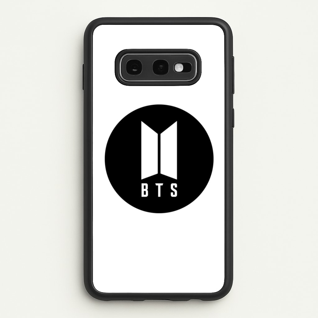 BTS logo Black - K Pop - BTS Phone Case for Galaxy S10e