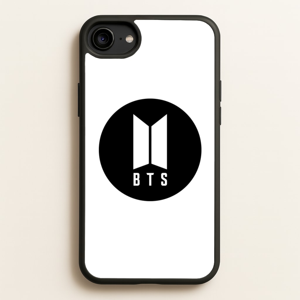 BTS logo Black - K Pop - BTS Phone Case for iPhone 6 / 7 / 8 / SE