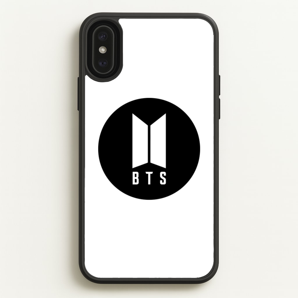BTS logo Black - K Pop - BTS Phone Case for iPhone XS Max