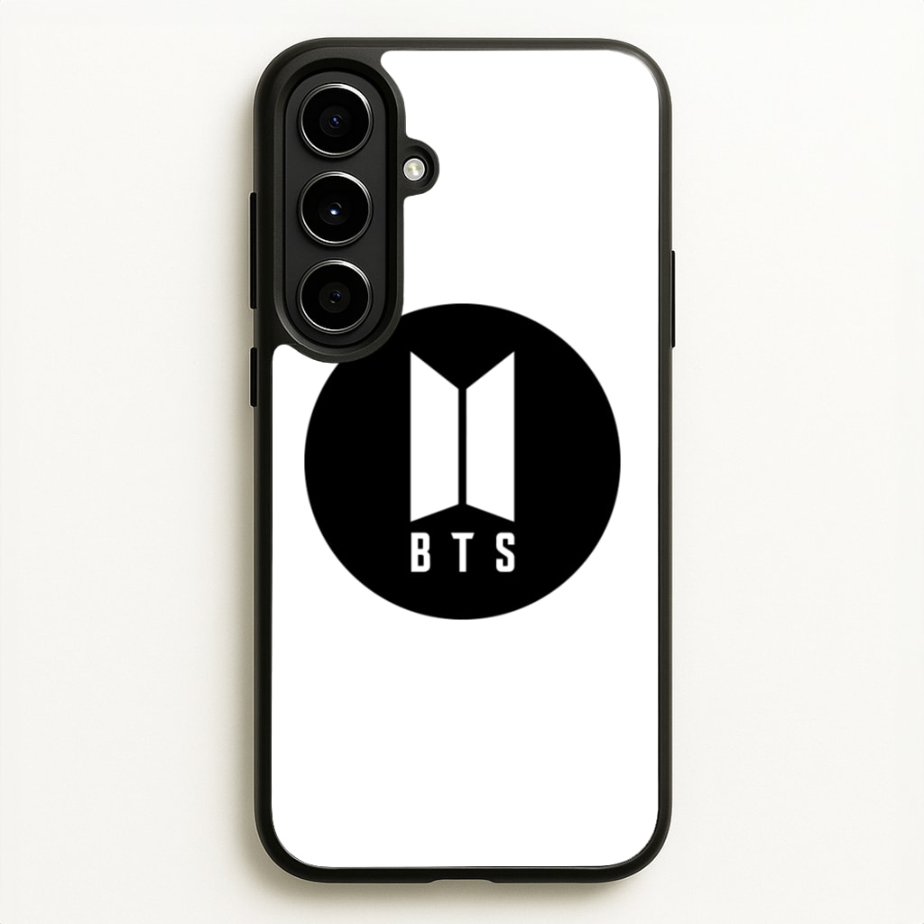 BTS logo Black - K Pop - BTS Phone Case for Galaxy A56