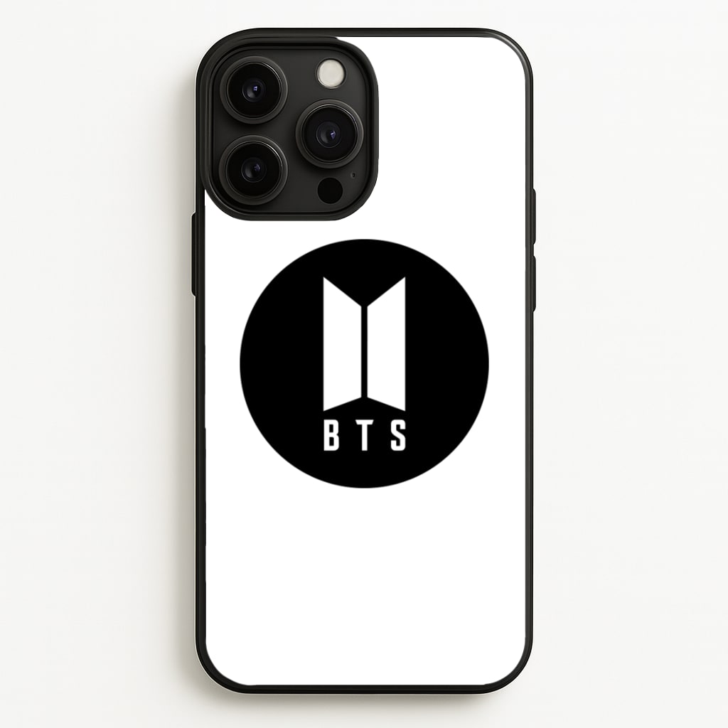 BTS logo Black - K Pop - BTS Phone Case for iPhone 13 Pro Max