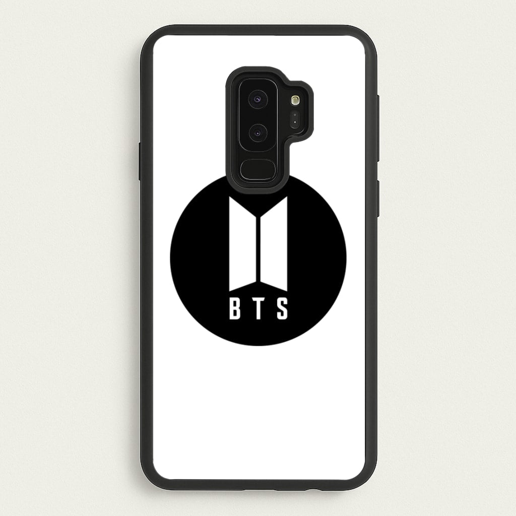 BTS logo Black - K Pop - BTS Phone Case for Galaxy S9 Plus