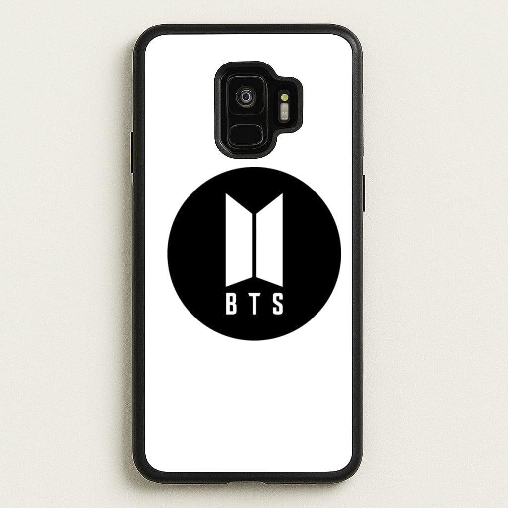 BTS logo Black - K Pop - BTS Phone Case for Galaxy S9