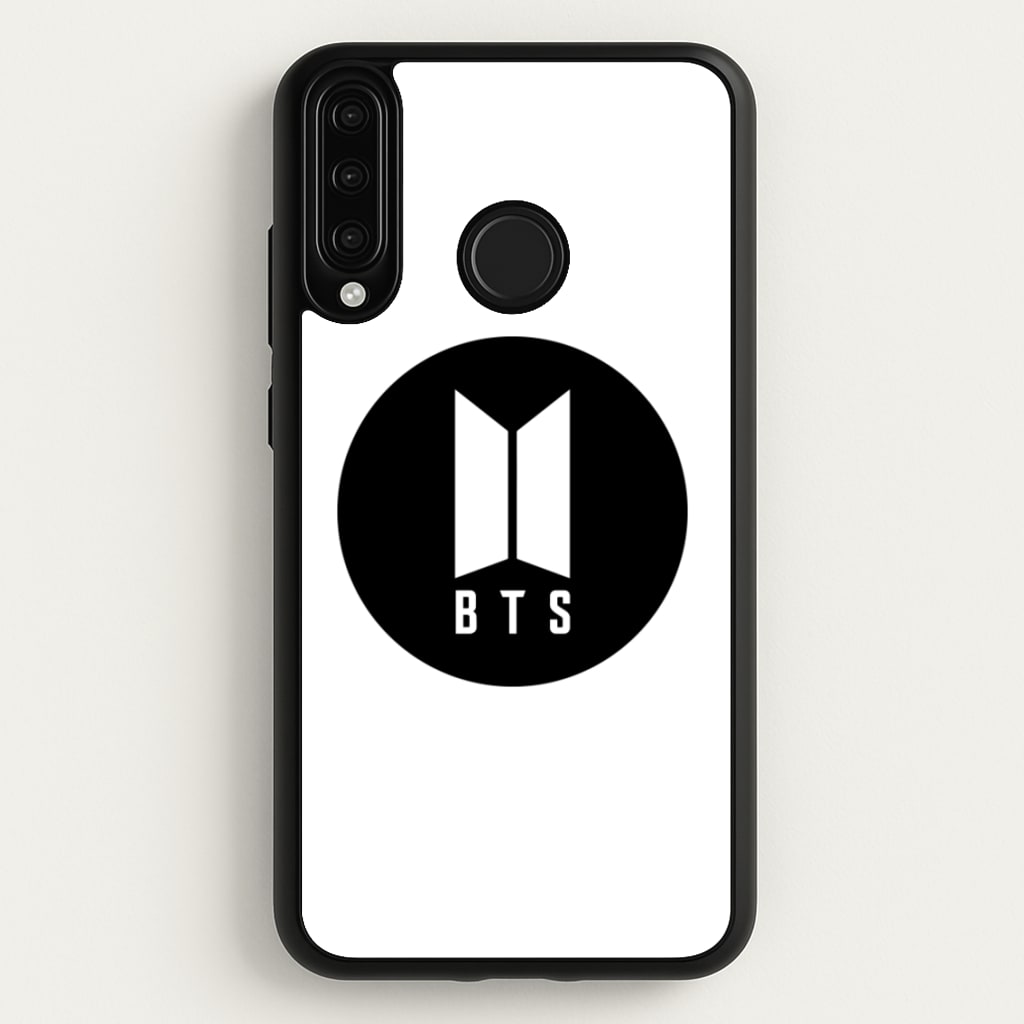 BTS logo Black - K Pop - BTS Phone Case for Huawei P30 Lite