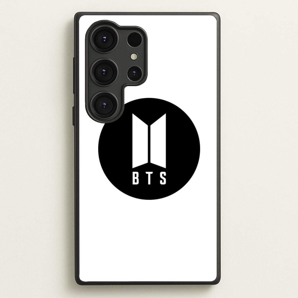 BTS logo Black - K Pop - BTS Phone Case for Galaxy S25 Ultra