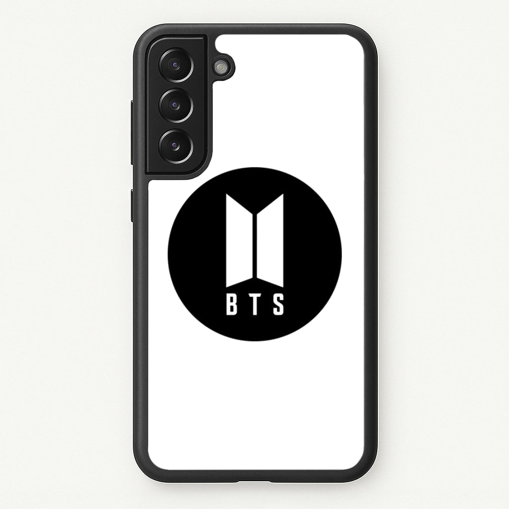 BTS logo Black - K Pop - BTS Phone Case for Galaxy S21FE