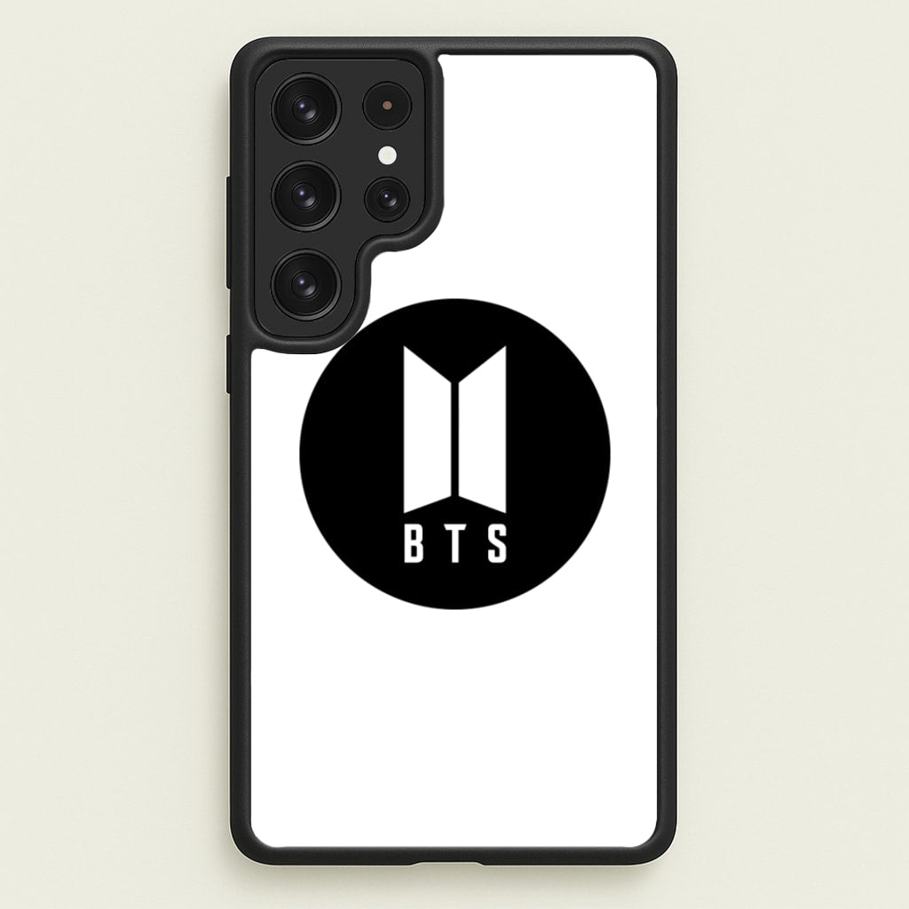 BTS logo Black - K Pop - BTS Phone Case for Galaxy S22 Ultra