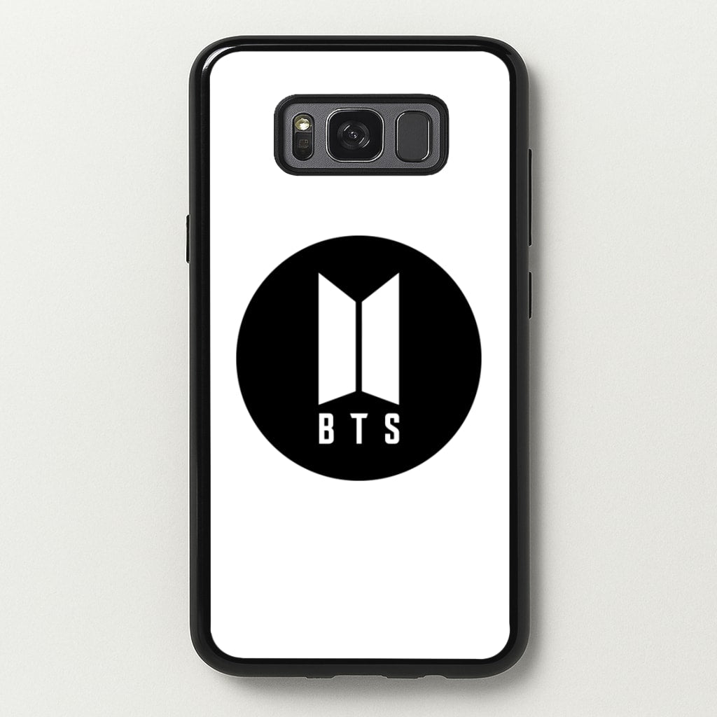 BTS logo Black - K Pop - BTS Phone Case for Galaxy S8 Plus