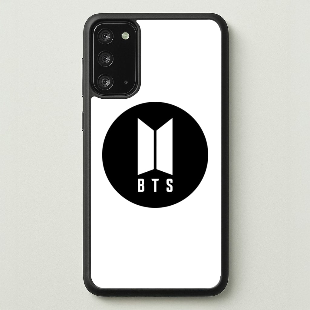 BTS logo Black - K Pop - BTS Phone Case for Galaxy Note 20