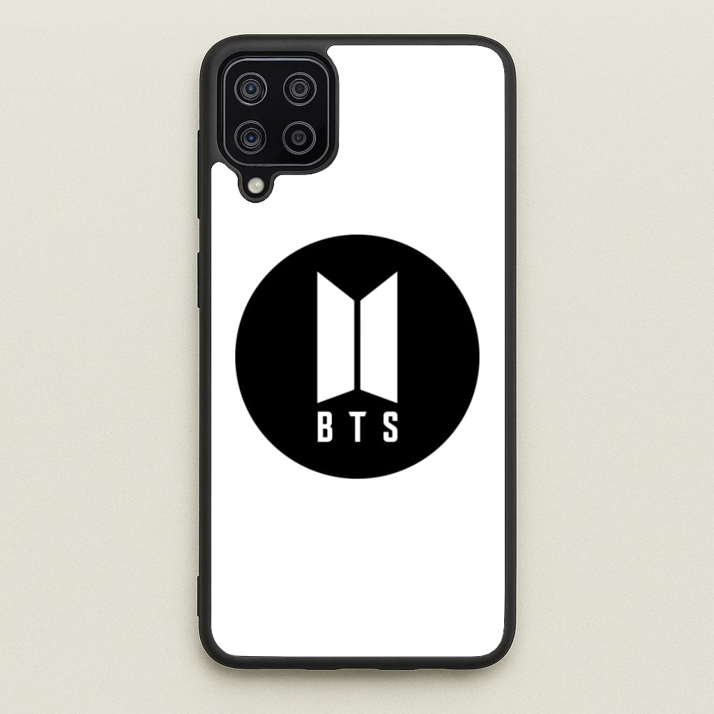BTS logo Black - K Pop - BTS Phone Case for Galaxy A12