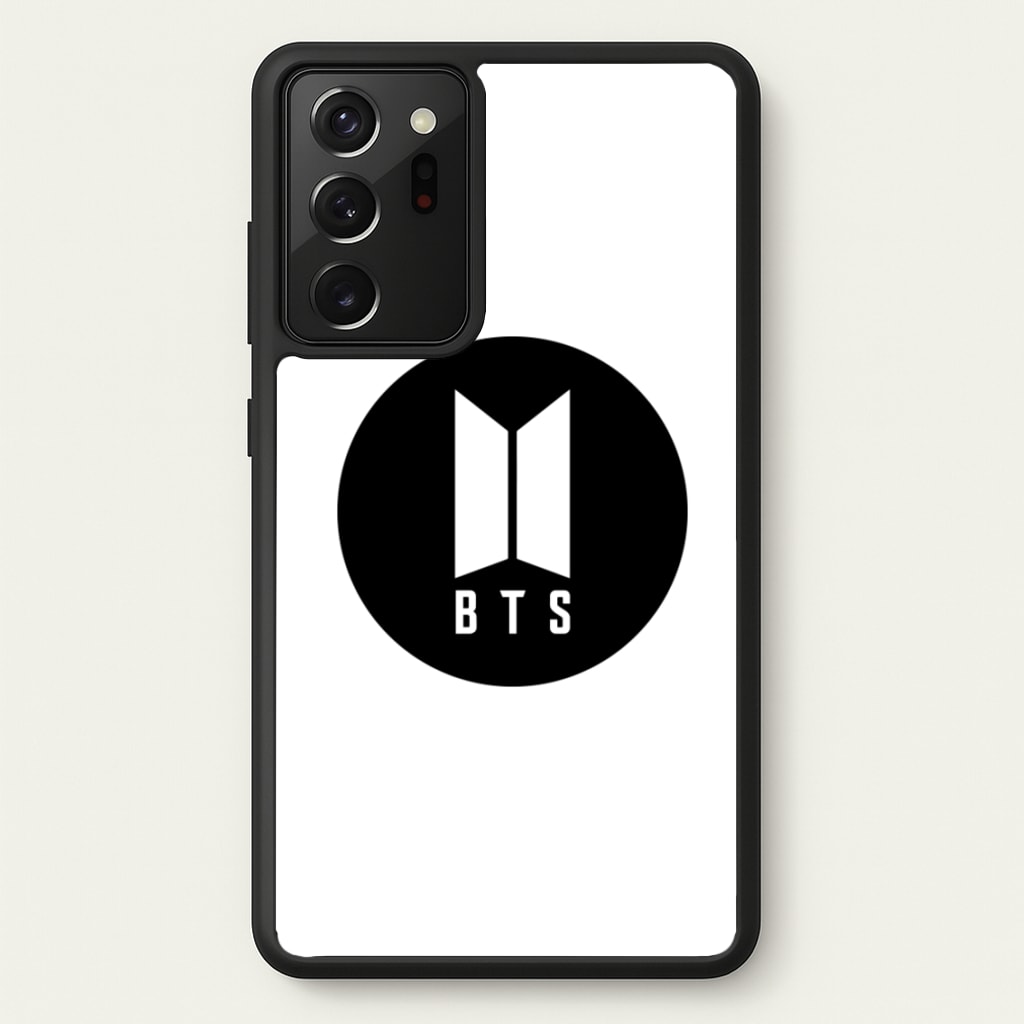 BTS logo Black - K Pop - BTS Phone Case for Galaxy Note 20 Ultra
