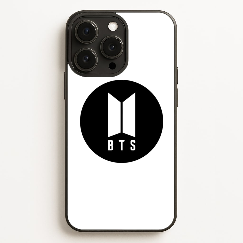 BTS logo Black - K Pop - BTS Phone Case for iPhone 12 Pro Max