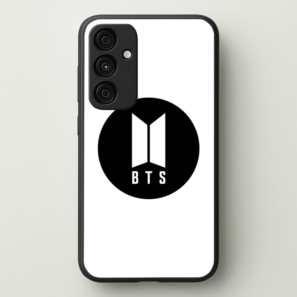 BTS logo Black - K Pop - BTS Phone Case for Galaxy A35