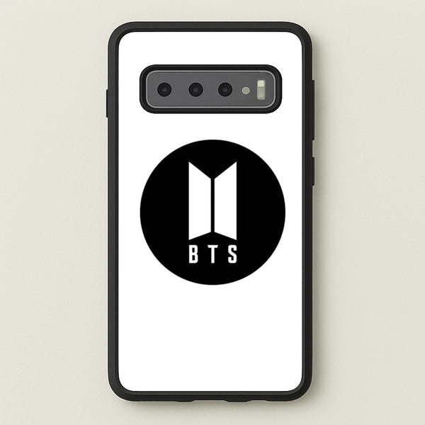 BTS logo Black - K Pop - BTS Phone Case for Galaxy S10