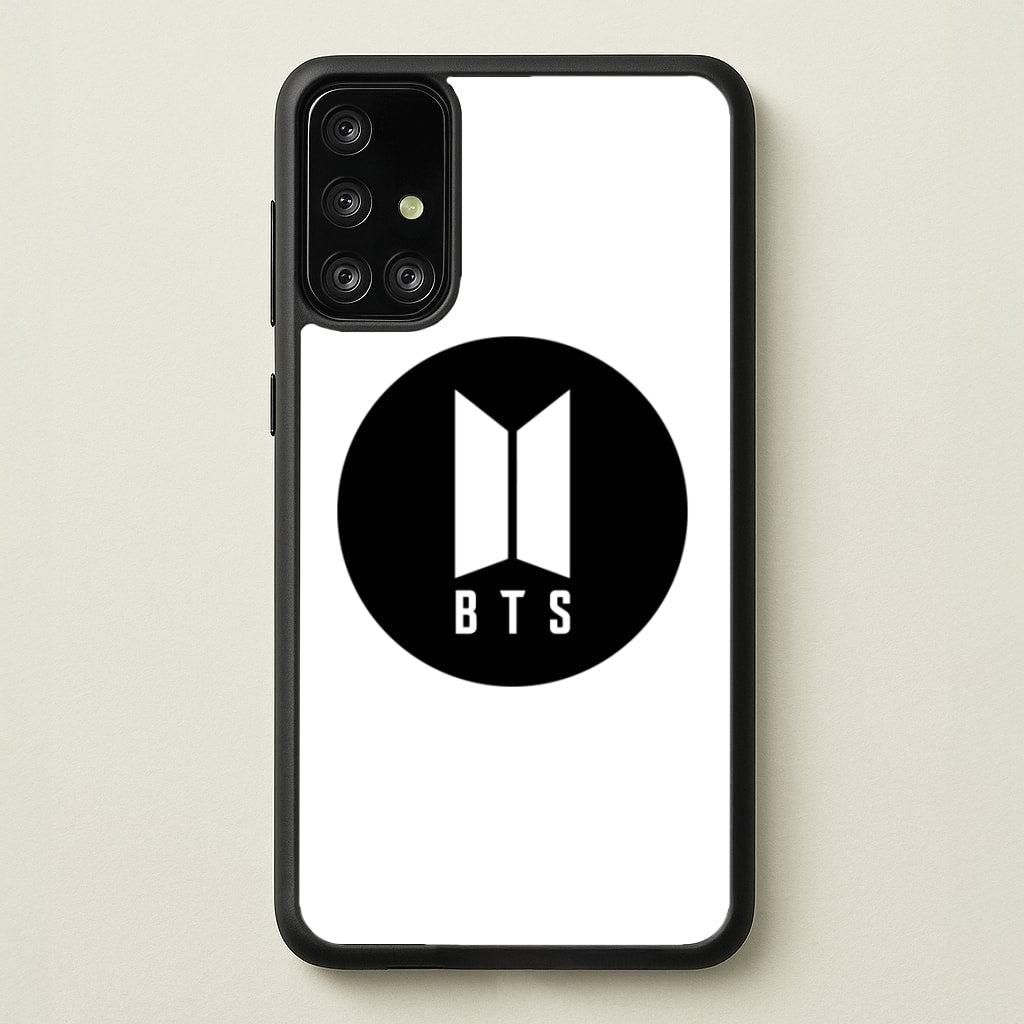 BTS logo Black - K Pop - BTS Phone Case for Galaxy A71