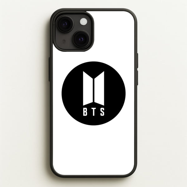 BTS logo Black - K Pop - BTS Phone Case for iPhone 13