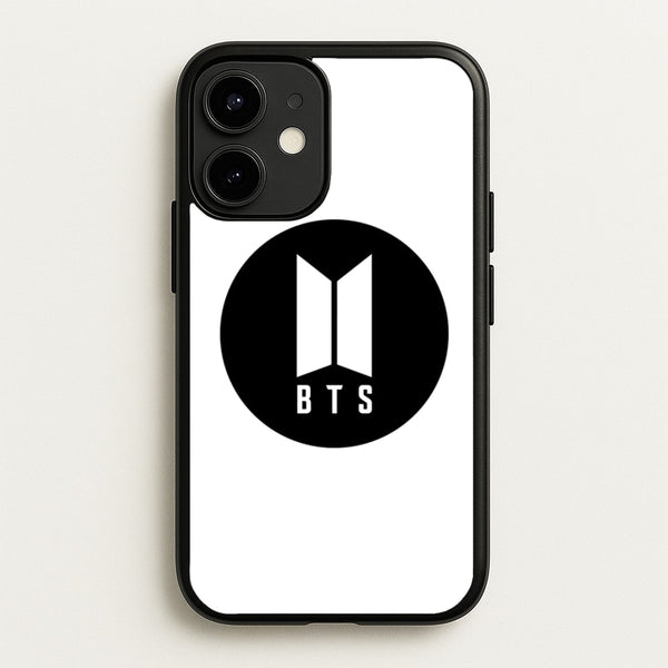 BTS logo Black - K Pop - BTS Phone Case for iPhone 12 Mini