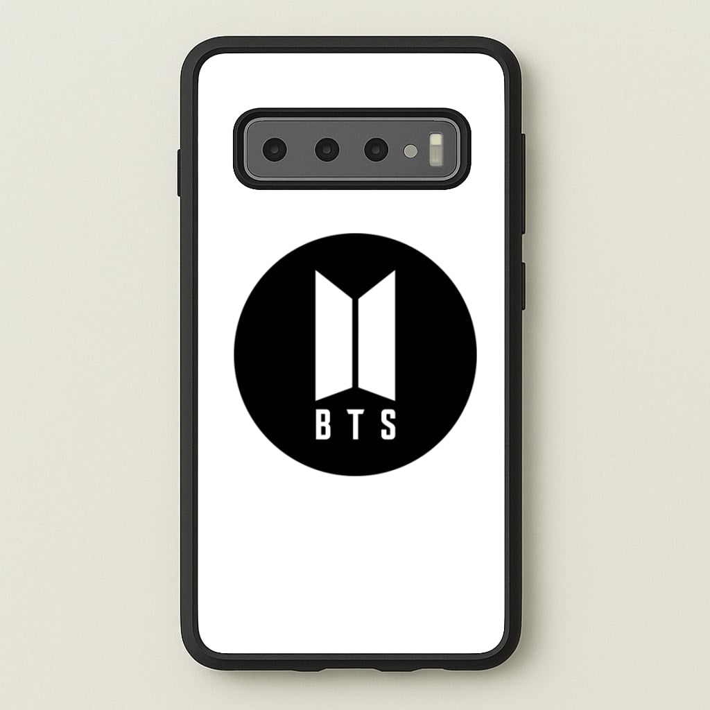 BTS logo Black - K Pop - BTS Phone Case for Galaxy S10 Plus