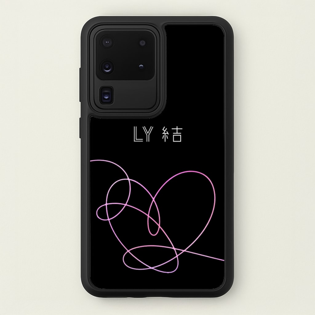 LY Heart - K Pop - BTS Phone Case for Galaxy S20 Ultra