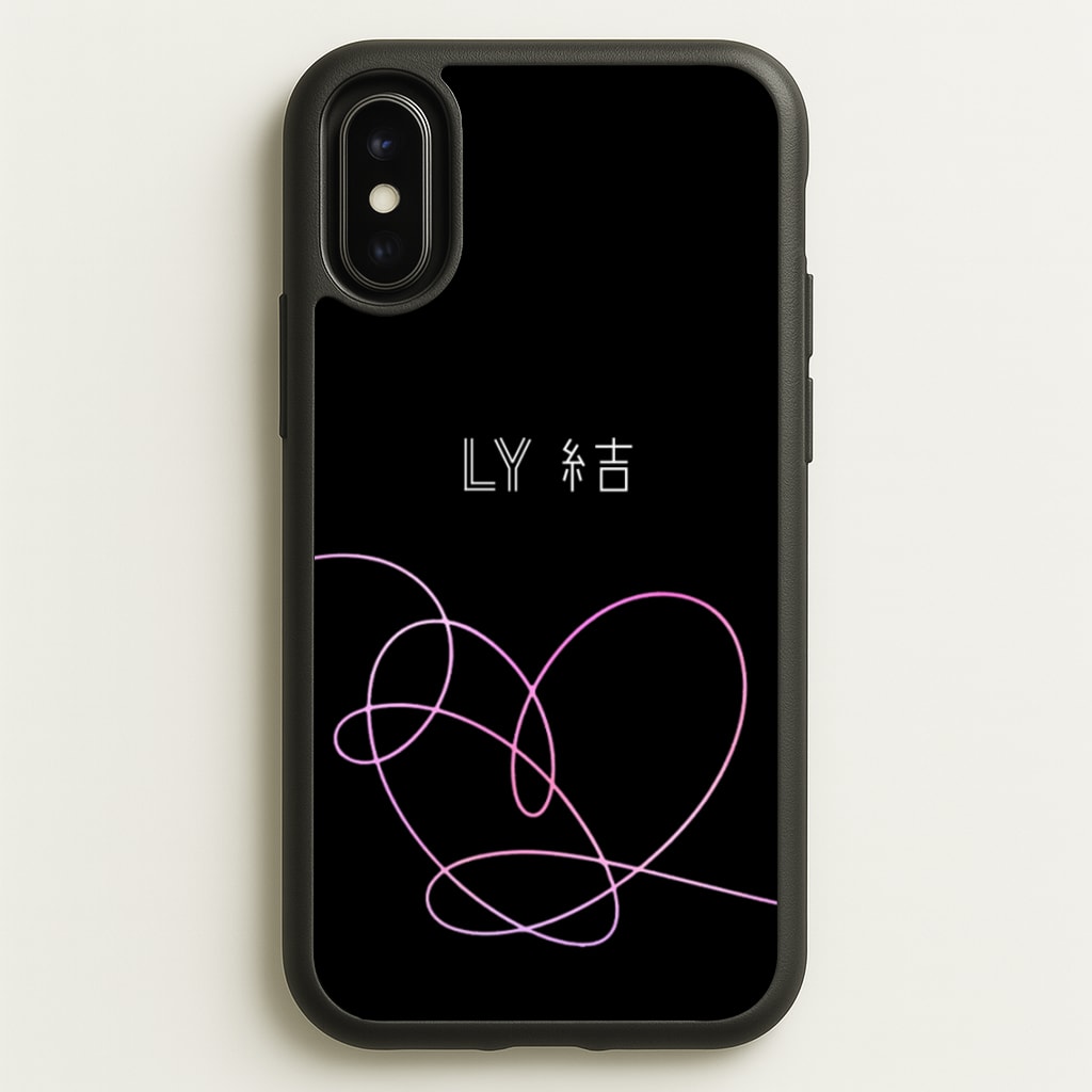 LY Heart - K Pop - BTS Phone Case for iPhone X / XS