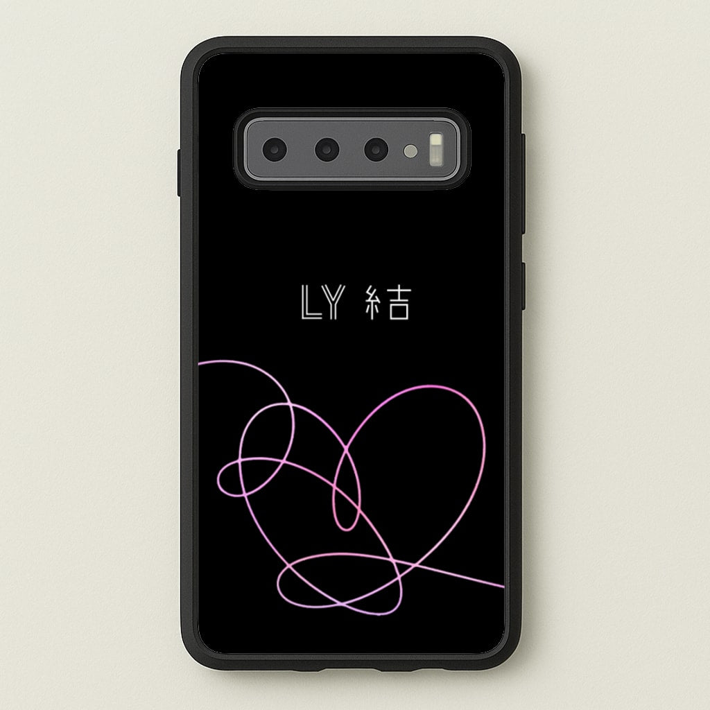 LY Heart - K Pop - BTS Phone Case for Galaxy S10