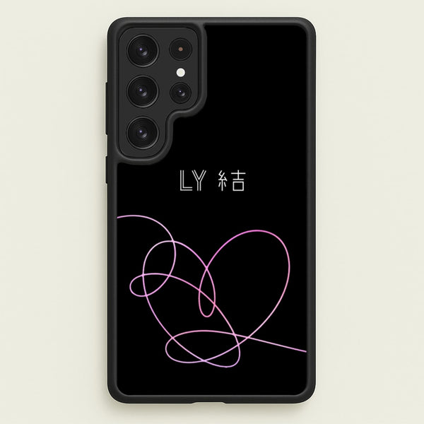 LY Heart - K Pop - BTS Phone Case for Galaxy S23 Ultra