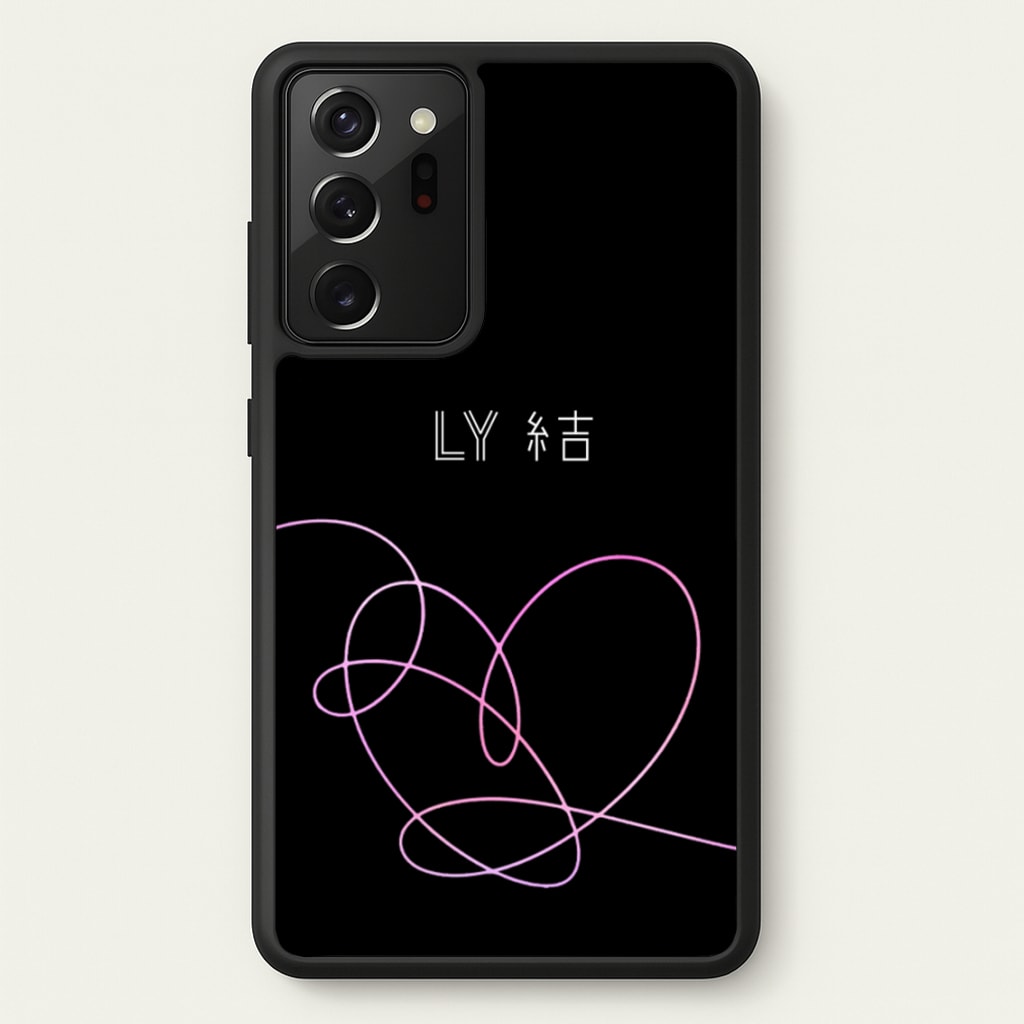 LY Heart - K Pop - BTS Phone Case for Galaxy Note 20 Ultra