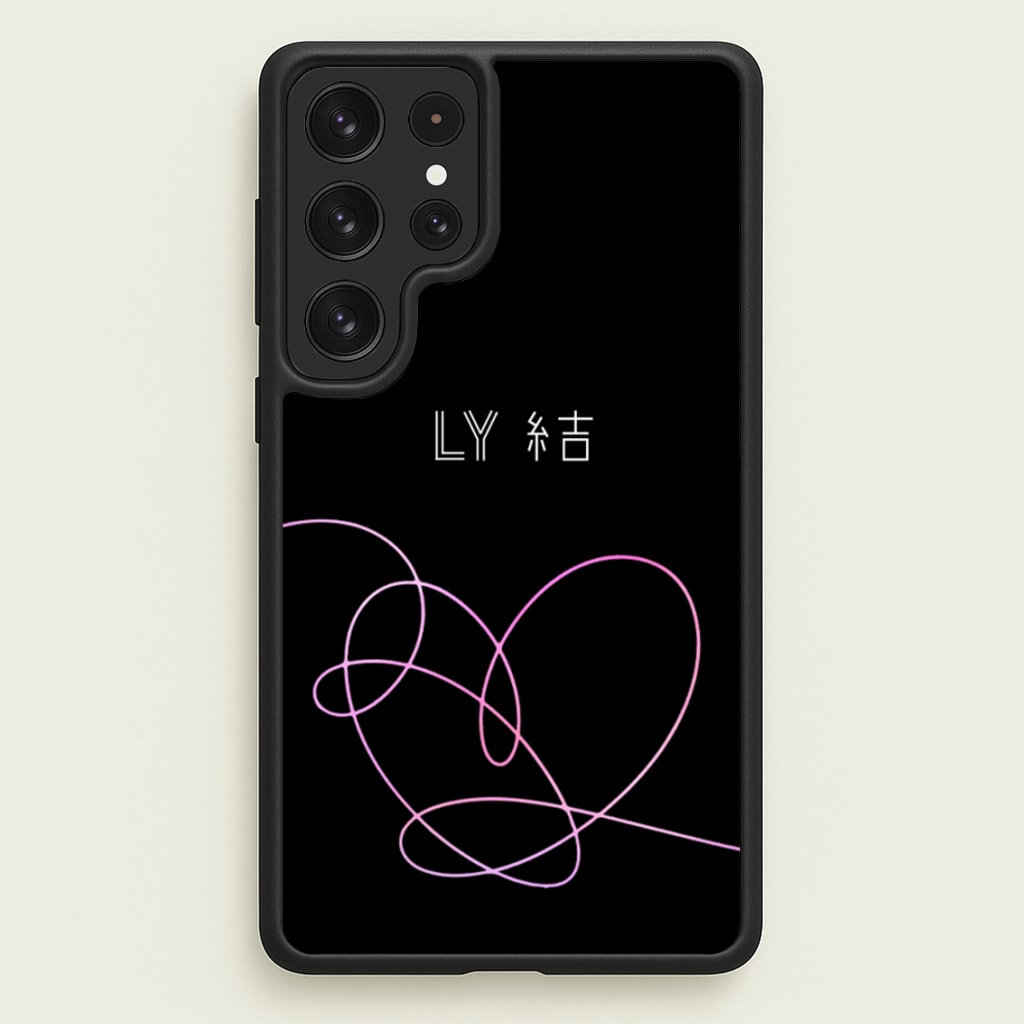LY Heart - K Pop - BTS Phone Case for Galaxy S22 Ultra