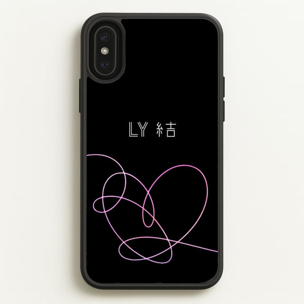 LY Heart - K Pop - BTS Phone Case for iPhone XS Max