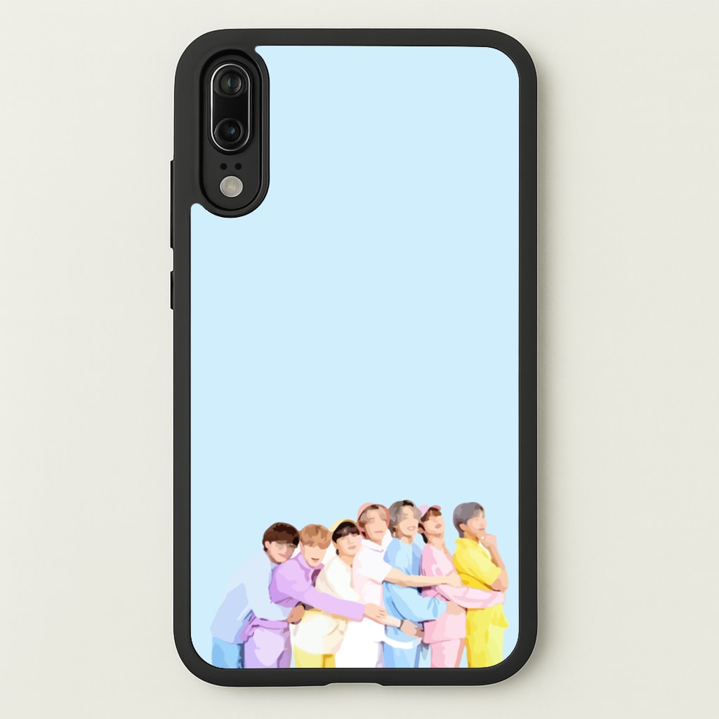 Colourful K-Pop Band Band - BTS Phone Case for Huawei P20