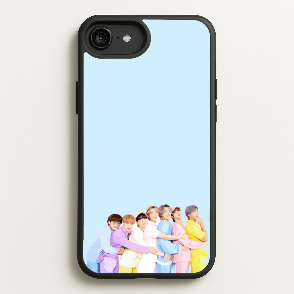 Colourful K-Pop Band Band - BTS Phone Case for iPhone 6 Plus / 7 Plus / 8 Plus