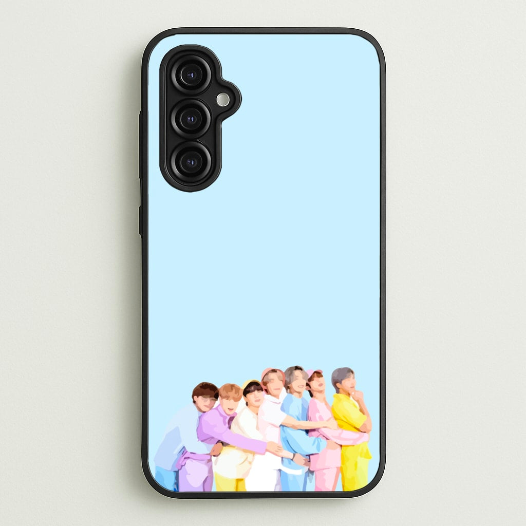 Colourful K-Pop Band Band - BTS Phone Case for Galaxy A14