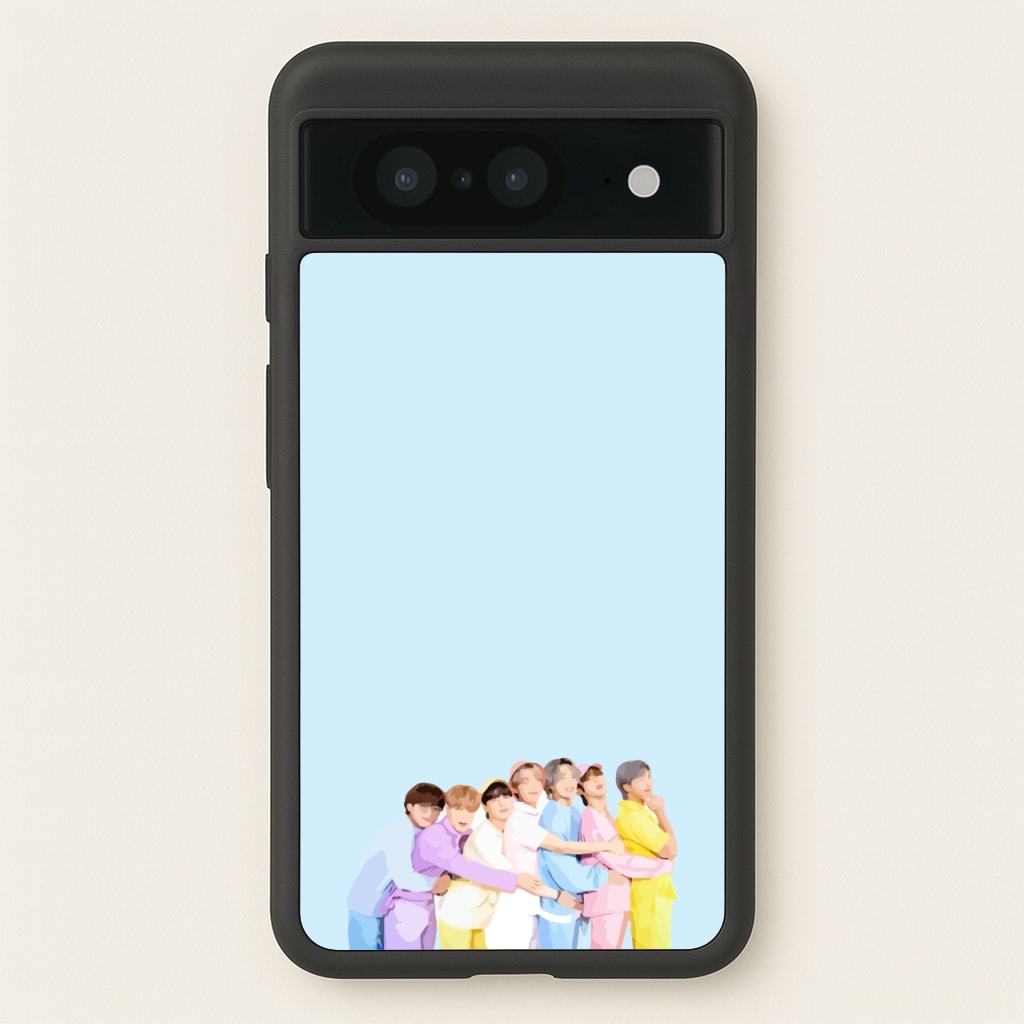 Colourful K-Pop Band Band - BTS Phone Case for Google Pixel 8