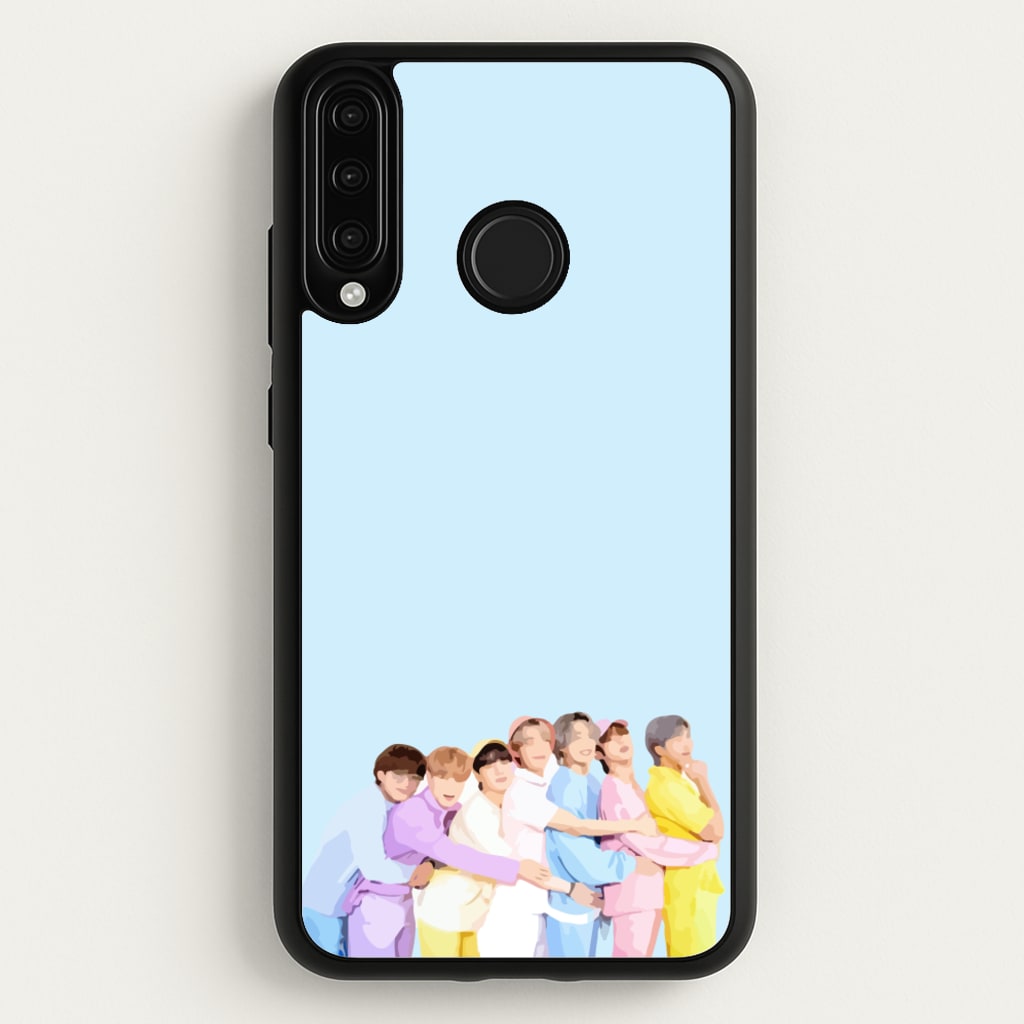 Colourful K-Pop Band Band - BTS Phone Case for Huawei P30 Lite