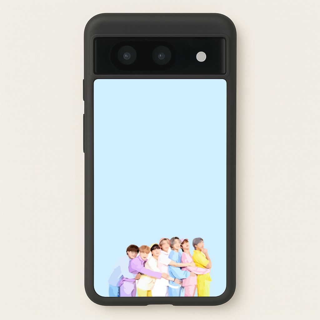 Colourful K-Pop Band Band - BTS Phone Case for Google Pixel 8a