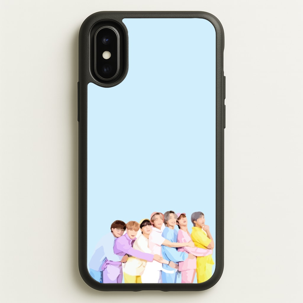 Colourful K-Pop Band Band - BTS Phone Case for iPhone X / XS