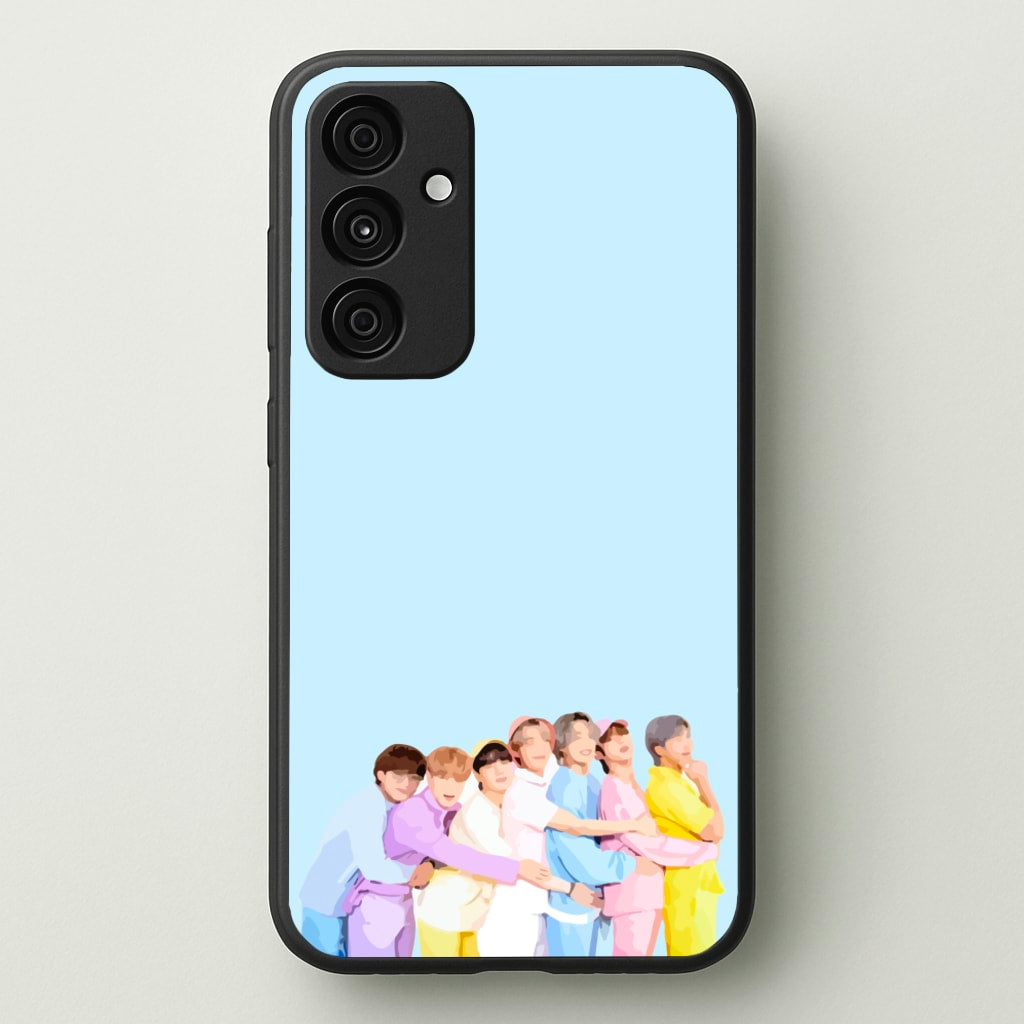 Colourful K-Pop Band Band - BTS Phone Case for Galaxy A55