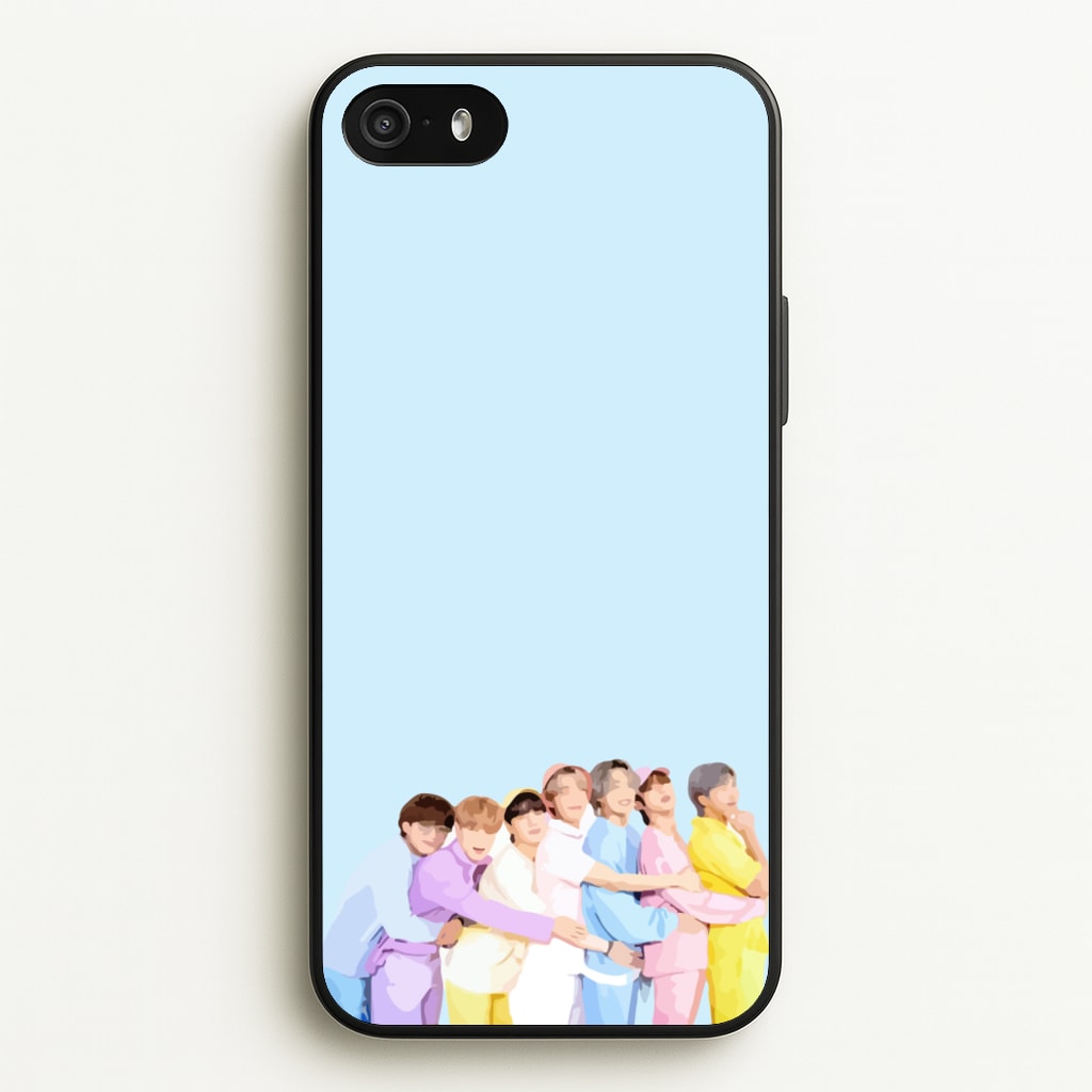 Colourful K-Pop Band Band - BTS Phone Case for iPhone 5 / 5s / SE 2016