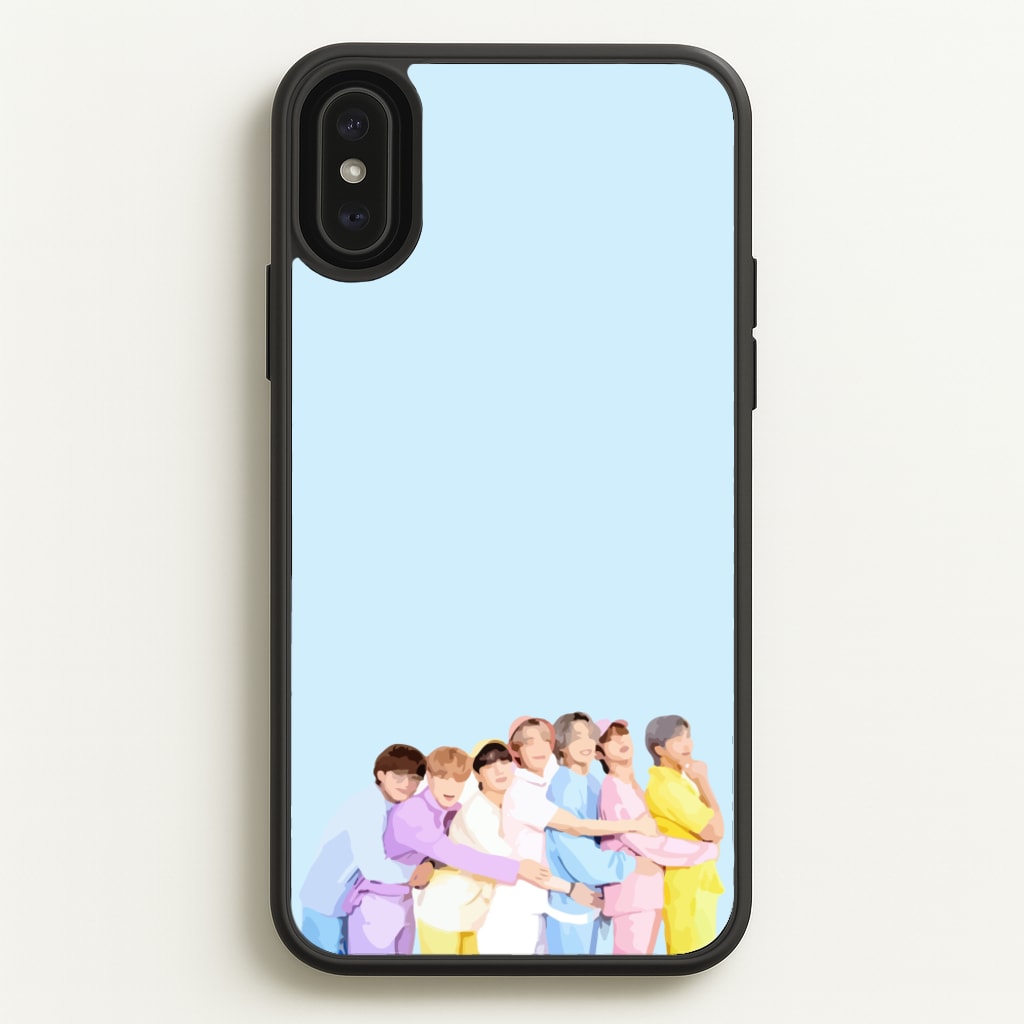 Colourful K-Pop Band Band - BTS Phone Case for iPhone XS Max